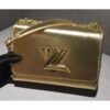 Louis Vuitton Replica Epi Smooth Leather Twist Shoulder Bag MM Gold 2017