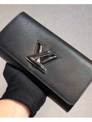 Louis Vuitton Replica Epi leather Twist Wallet M61178 Black