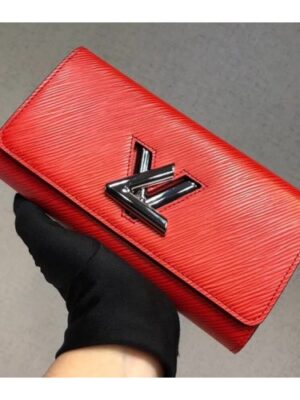 Louis Vuitton Replica Epi leather Twist Wallet M61179 Red