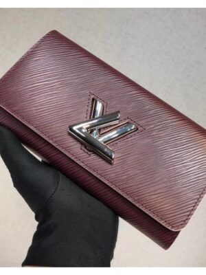 Louis Vuitton Replica Epi leather Twist Wallet M64325 Burgundy