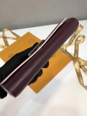 Louis Vuitton Replica Epi leather Twist Wallet M64325 Burgundy