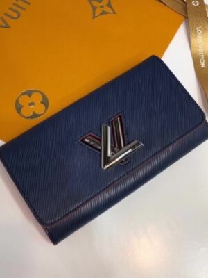 Louis Vuitton Replica Epi leather Twist Wallet M64401 Blue