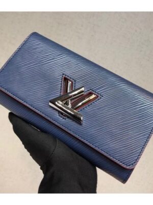 Louis Vuitton Replica Epi leather Twist Wallet M64401 Blue