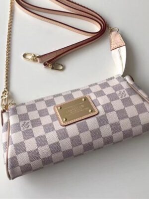 Louis Vuitton Replica Eva Clutch N55214 Damier Azur Canvas 2017