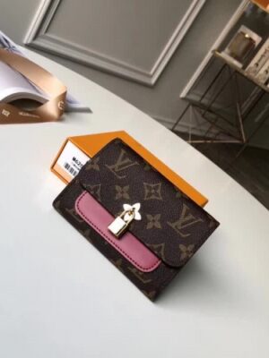 Louis Vuitton Replica FLOWER COMPACT WALLET M62567 Fuchsia 2018