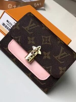 Louis Vuitton Replica FLOWER COMPACT WALLET M62567 PINK 2018