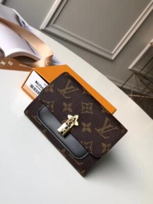 Louis Vuitton Replica FLOWER COMPACT WALLET M62578 Noir 2018