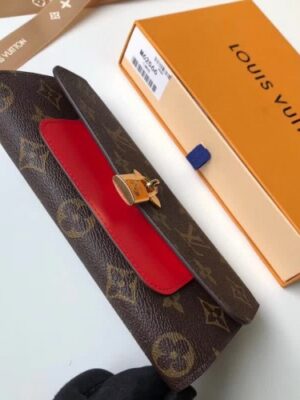 Louis Vuitton Replica FLOWER LONG WALLET M62566 Coquelicot 2018