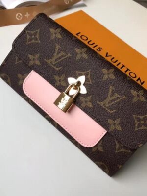 Louis Vuitton Replica FLOWER LONG WALLET M62566 PINK 2018