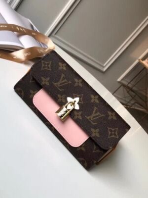 Louis Vuitton Replica FLOWER LONG WALLET M62566 PINK 2018