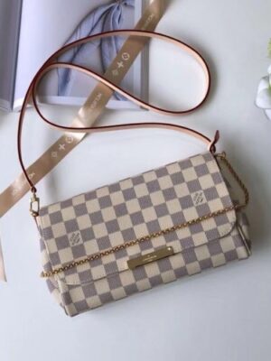 Louis Vuitton Replica Favorite MM in Damier Azur Canvas N41275 2018