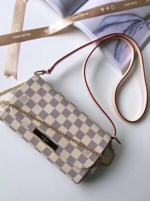 Louis Vuitton Replica Favorite PM in Damier Azur Canvas N41277 2018