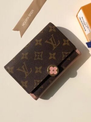 Louis Vuitton Replica Flore Compact Wallet in Monogram Canvas M64587 Pink