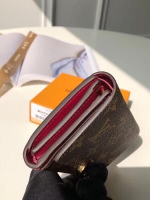 Louis Vuitton Replica Flore Compact Wallet in Monogram Canvas M64588 Fuchsia