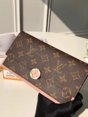 Louis Vuitton Replica Flore Wallet in Monogram Canvas M64585 Pink