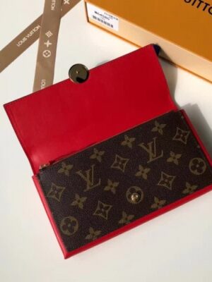 Louis Vuitton Replica Flore Wallet in Monogram Canvas M64585 Red