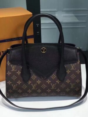 Louis Vuitton Replica Florinem 42270 Monogram Canvas and Leather Black 2017(1c018-71305)