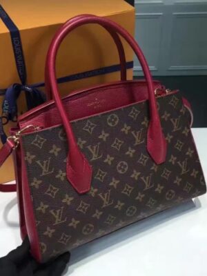 Louis Vuitton Replica Florinem 42270 Monogram Canvas and Leather Dark Red 2017(1c108-711306)