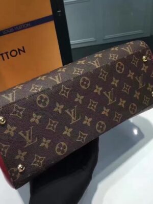 Louis Vuitton Replica Florinem 42270 Monogram Canvas and Leather Dark Red 2017(1c108-711306)