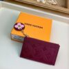 Louis Vuitton Replica Flower Monogram Empreinte Zipped Card Holder M68338 Raisin 2019