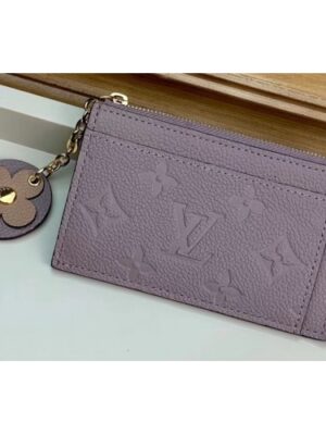 Louis Vuitton Replica Flower Monogram Empreinte Zipped Card Holder M68338 Vison 2019