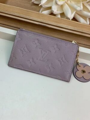 Louis Vuitton Replica Flower Monogram Empreinte Zipped Card Holder M68338 Vison 2019