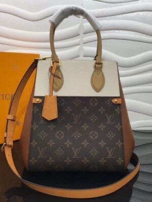 Louis Vuitton Replica Fold Tote MM Monogram Calfskin M45376