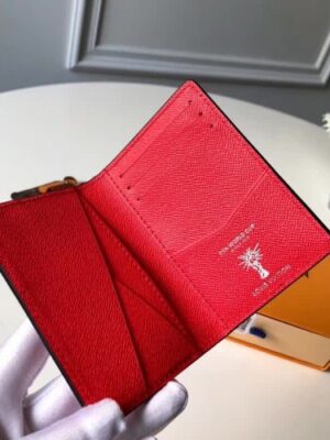 Louis Vuitton Replica Football Print Wallet M63226 Red/White 2018