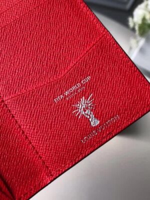 Louis Vuitton Replica Football Print Wallet M63226 Red/White 2018