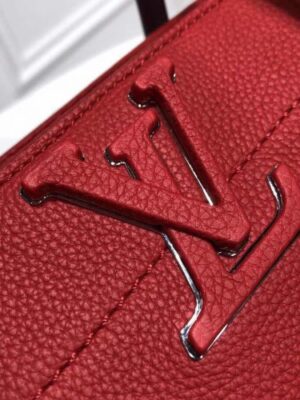 Louis Vuitton Replica Freedom Grained Calfkin Leather Tote Handbag M54843 Burgundy 2017