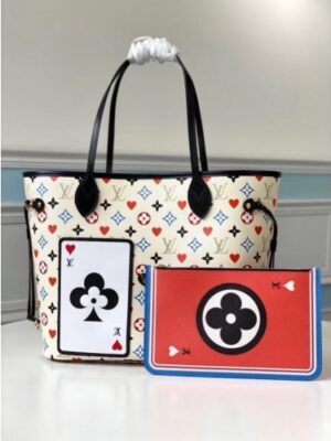 Louis Vuitton Replica Game On Neverfull MM White Bag M57462