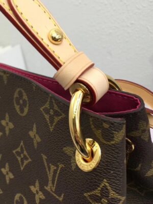 Louis Vuitton Replica Graceful Hobo MM Bag Monogram Canvas M43703 Pivoine 2018