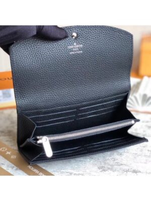 Louis Vuitton Replica Iris Wallet in Mahina Leather M60143 Black