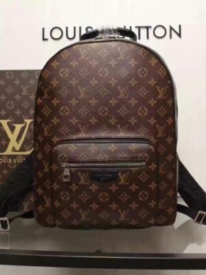 Louis Vuitton Replica Josh Backpack Bag M41530 Monogram Macassar Canvas 2016(75505)