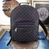 Louis Vuitton Replica Josh Backpack Bag N41473 Damier Graphite Canvas 2016(75506)