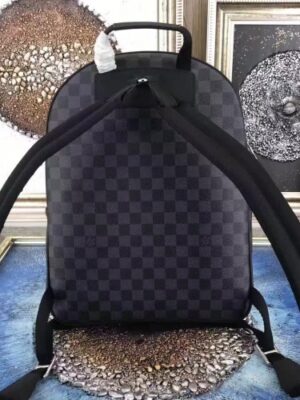 Louis Vuitton Replica Josh Backpack Bag N41473 Damier Graphite Canvas 2016(75506)