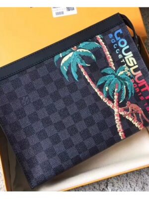 Louis Vuitton Replica Jungle Palm Tree Pochette Voyage MM Bag N63510 2018