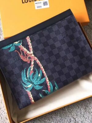 Louis Vuitton Replica Jungle Palm Tree Pochette Voyage MM Bag N63510 2018