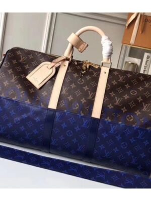 Louis Vuitton Replica Keepall 50 Bag Monogram Other Canvas Split Blue M43861 2018