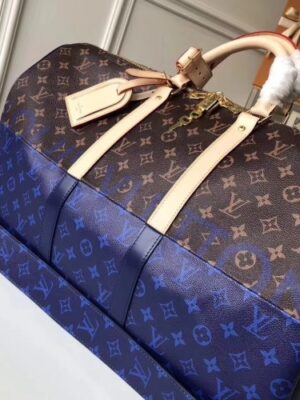 Louis Vuitton Replica Keepall 50 Bag Monogram Other Canvas Split Blue M43861 2018