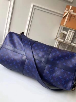 Louis Vuitton Replica Keepall 50 Bag Monogram Other Canvas Split Blue M43861 2018