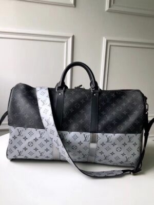 Louis Vuitton Replica Keepall 50 Bag Monogram Other Canvas Split SiLV Replicaer M43817 2018