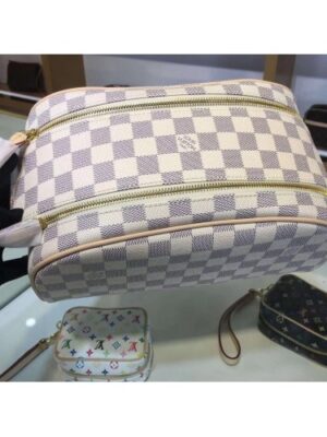 Louis Vuitton Replica King Size Toiletry 28 Bag Damier Azur Canvas