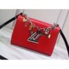 Louis Vuitton Replica LV Replica Love Lock Charms Epi Leather Twist MM Bag Red 2019