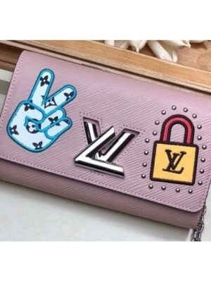 Louis Vuitton Replica LV Replica Stories Epi Leather Twist Chain Wallet M63320 Pink 2019