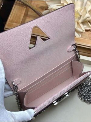 Louis Vuitton Replica LV Replica Stories Epi Leather Twist Chain Wallet M63320 Pink 2019