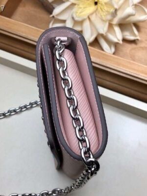 Louis Vuitton Replica LV Replica Stories Epi Leather Twist Chain Wallet M63320 Pink 2019