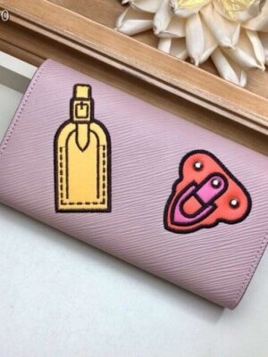 Louis Vuitton Replica LV Replica Stories Epi Leather Twist Wallet M63456 Pink 2019