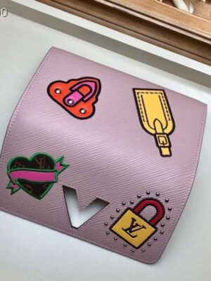 Louis Vuitton Replica LV Replica Stories Epi Leather Twist Wallet M63456 Pink 2019