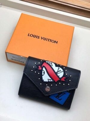 Louis Vuitton Replica LV Replica Stories Epi Leather Victorine Wallet M63325 Black 2019